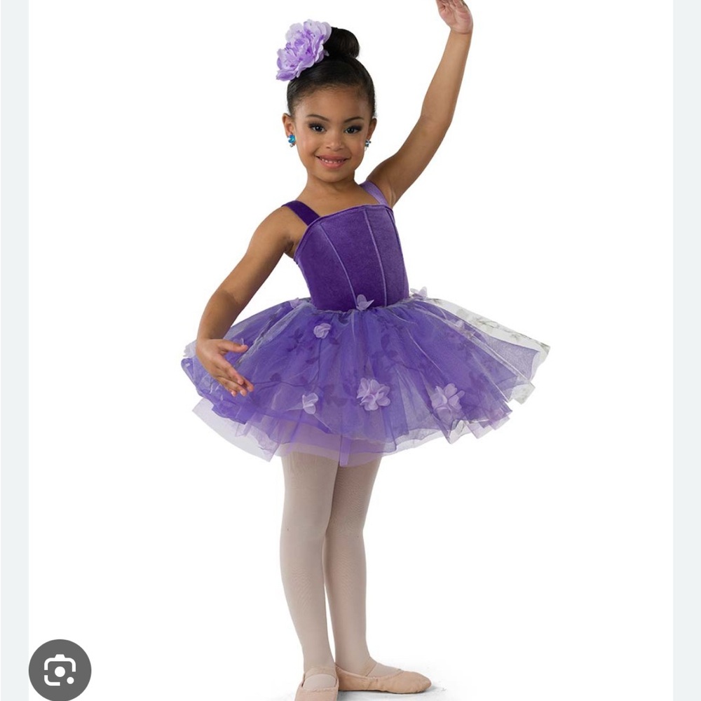 Purple Kids Recital Ballet Costume